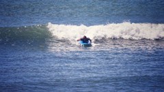 Surf's up for Loyiso while participating in the LeaderSurf programme.