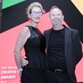 Flanked by his wife Tabitha, Alistair King is inducted into the Creative Circle Hall of Fame. Image provided.