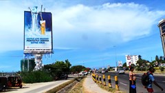 'Frozen' billboard for Castle Lite Draught.