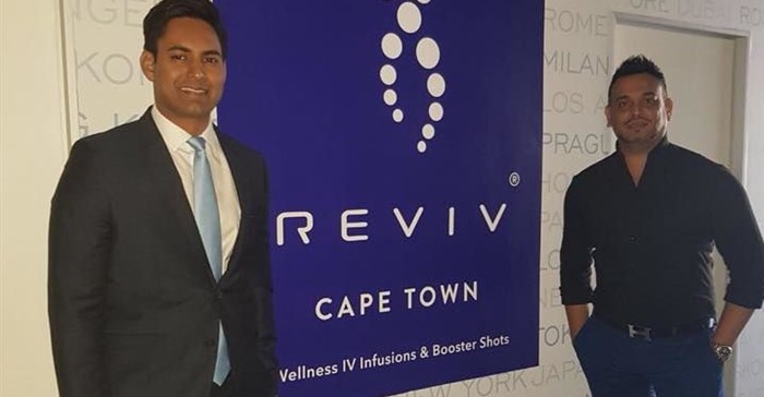 DR Shaheen Kader, owner of the Cape Town branch with CEO of Reviv South Africa and owner of the Joburg branch, Sayed Mia. © African Star Communications.