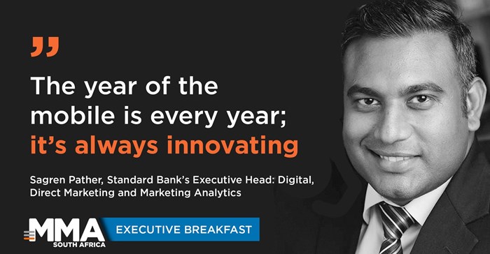 Sagren Pather, Standard Bank’s executive head: digital, direct marketing and marketing analytics.