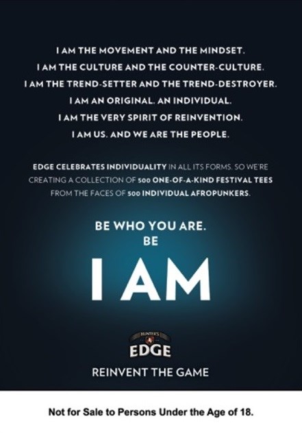 Edge and 34° embrace individuality at Afropunk