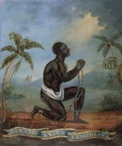 The Kneeling Slave, ‘Am I not a man and a brother?’ c.1800 (by an unknown artist of the British school).