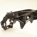 The carbon frame from 2017's BMW HP4 Race - hopefully new production techniques will bring lots more of these lightweight carbon chassis components (Credit: BMW)