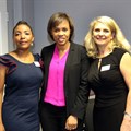 Queen Mjwara, KZN chairperson of the Women’s Property Network with Boni Mchunu, East Coast Radio GM, and Eileen Sammons of Evolve Furniture and Fitout - sponsor of the regional event.