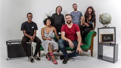 The Soapbox Films team with Stein back-left.