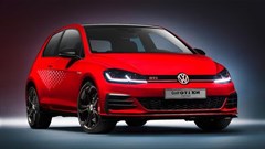 Among the options for the Golf GTI TCR are 19-inch rims and a honeycomb trim for the side panels