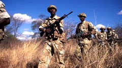 Kenya Wildlife Service rangers on patrol at the Meru National Park. Flickr/IFAW
