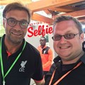 Schoderer randomly running into one of his idols, German coach Jürgen Klopp, at the Facebook head office in Menlo Park, California.