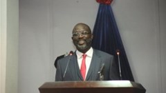 Liberian President George Weah.