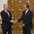 Egyptian President Abdel Fattah al-Sisi Russian President Vladimir Putin. Egypt seems likely to be the next African country with nuclear energy. EPA