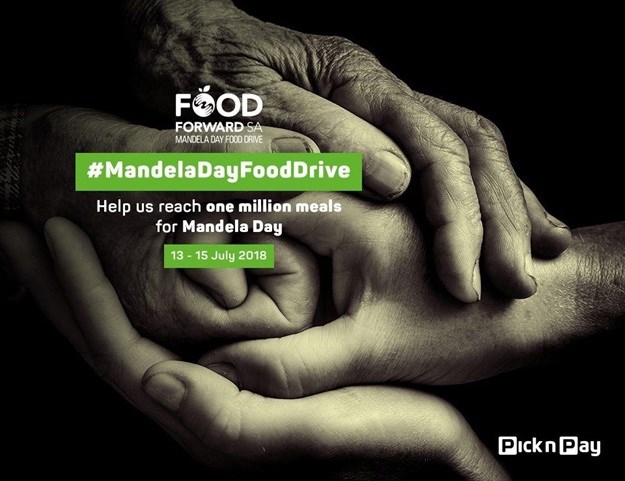 #Mandela100: Pick n Pay, FoodForward SA set goal of over one million meals