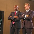 President of the French Republic, Emmanuel Macron and founder, Tony Elumelu Foundation and chairman of UBA Group, Tony O. Elumelu.