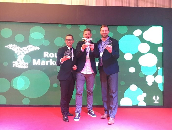 From left to right: Yazeed Abrahams; Cape Town International Airport; Paul van den Brink, Cape Town Air Access, Wesgro; David King, Cape Town Air Access, Wesgro.