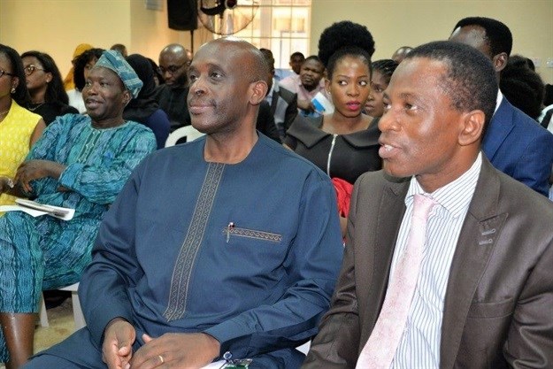 R-L: senior research fellow at the Centre for Environmental Studies and Sustainable Development, Lagos State University, Dr Michael Ahove; director, UN Information Centre (UNIC) Lagos, Ronald Kayanja; and secretary general of the UN Association of Nigeria, Engineer Ganiyu Owolabi. Image source: United Nations Information Centre (UNIC) in Lagos