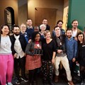 From left to right (back row): Zydia Botes from SMTNG GOOD, Carl Ascroft, Michael Smith, Phillip Hollander and Joe Sefako from Houtlander, Alice Hutton, Stephen Wilson from Houtlander, Joe Paine, Anton Louw (Kino), Dylan Davies from Voke and Laurence Brick from Platform Creative Agency. Front row from left: Bonolo Chepape from Lunasclan, Cathy O'Clery from Platform Creative Agency, Nico Hendriksz from Kino, Marco Simal from Mother City Hardware and Sandra Jardim, the general manager of 100% Design South Africa. Image supplied.