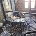 An alleged arson attack on Cameroon's Sky FM gutted the private community radio station in the Northwest Region town of Ndu destroying equipment, furniture, and the studio. Credit: Barnard Tata Gibip/CPJ Africa.