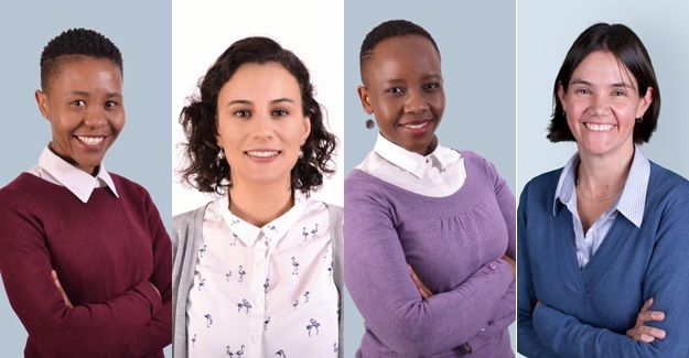 L-R: Hlologelo Manthose, Frankie A'Bear, Jabulile Nhlapo, and Karen King