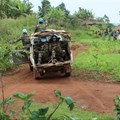 The United Nations Stabilisation Mission in the Democratic Republic of the Congo conducts a patrol in the Ituri Province. UN Photo/Michael Ali.