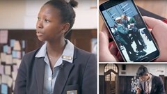 Screen grabs from the ad.