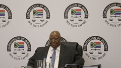 Deputy Chief Justice Ray Zondo looks into state capture in South Africa’s energy sector. EPA-EFE