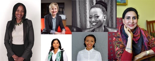 Faith Khanyile, Professor Glenda Gray, Regina Gouden, Refilwe Ledwaba, Nonku Hlongwa, Dr Shaheda Omar. Images supplied.