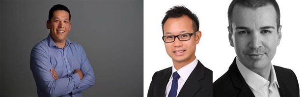 L-R: Naoki Woodward, associate at Koltay Facades, Douglas Sum, associate facade services group leader at Aurecon, Nicky Dobreanu, senior quantity surveyor at C-Quest - KEO International Consultants. Image courtesy of Middle East Facades Summit 2018.