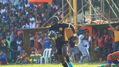 Michael Wokorach races towards the try line. Credit: APO.