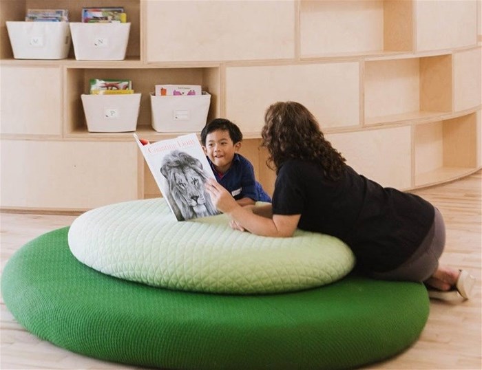 Big completes WeWork's first micro-school with super-elliptic objects in New York City