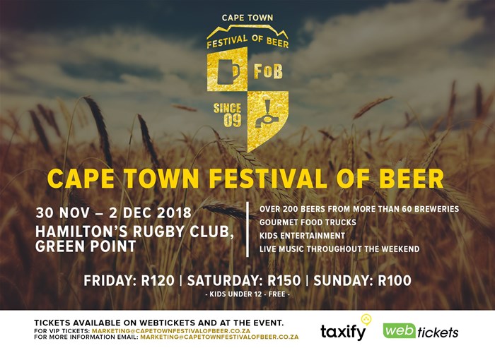 What's on at the 2018 Cape Town Festival of Beer