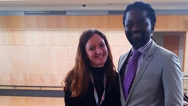 Andrews and Melane at the CTICC for the #BI4Gov Business Insights conference.