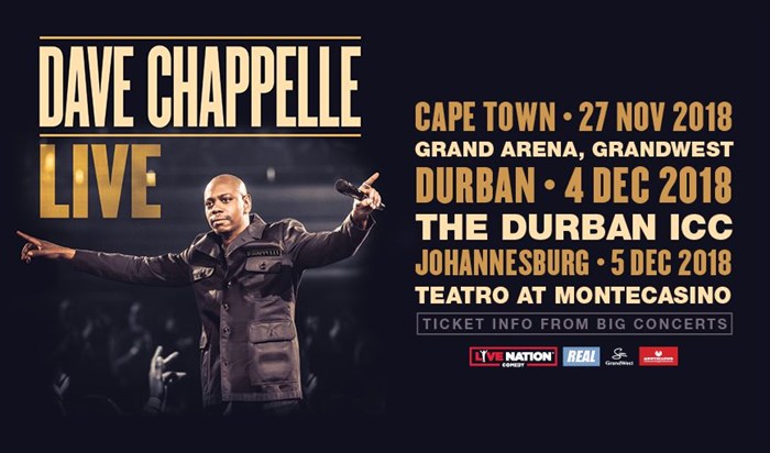 Dave Chappelle to tour South Africa for the first time