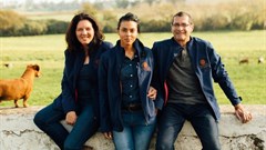 Rudi, Michela Dalpiaz, Talia Engelbrecht and Attilio Dalpiaz.