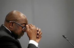 Former Finance Minister Nhlanhla Nene providing testimony at the Zondo Commission on State Capture