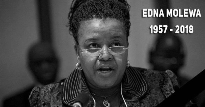 Enda Molewa, who died in September, granted permission for coal to be mined in a protected area, when she was minister of environmental affairs. Photo from