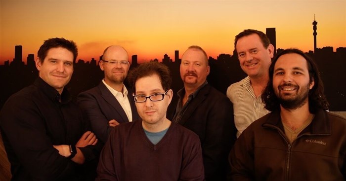 L to R: Alex De Bruyn (chief executive officer), Anthony Stewart (director), Nick Clare (senior system architect), Alon Fowler (director), Richard Creighton (chief digital officer), Pedros de Jesus Ferreira (senior systems architect)