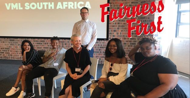 Team VML South Africa, presenting at the Red & Yellow School's #DigitalAgencyShowcase. Image via VML SA .