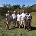 L-R: Farmers, commercial and smaller scale, working together for the improvement of lives: Andrew Pooler, Dave van Rensburg, Cyril Hlengwa, Rob Stayplton-Smith and Siya Hlengwa