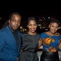 Open News anchors at their launch: news anchors Koketso Sachane and Naledi Moleo, social media anchor Ayanda Dlamini, Inge Isaacs from the weather desk, and sports anchor Adrian Botha.