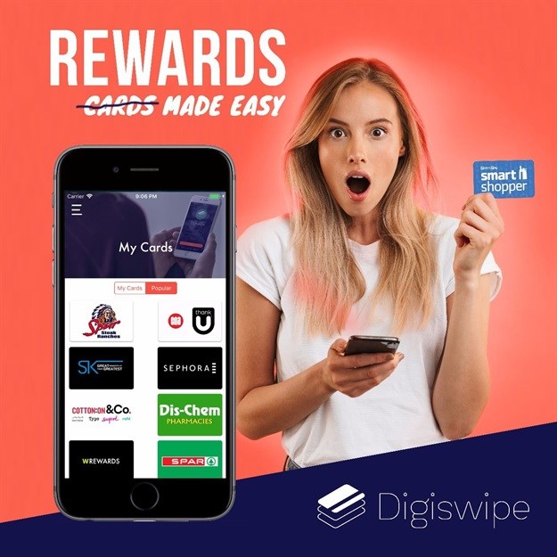 DigiSwipe is a digital wallet that replaces traditional barcoded cards