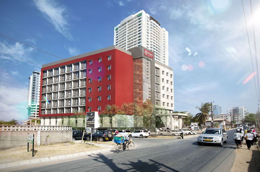Exterior view of new City Lodge Hotel Dar es Salaam in Tanzania