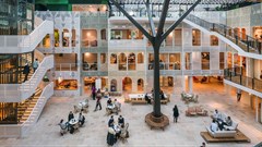 Forest-like effect created for new office building in Amsterdam