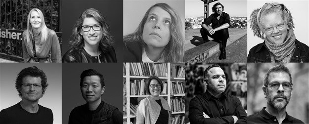 Top: Karen Welman, Lauren Greenfield, Julia Hasting, Clive Wilkinson, Gail Anderson. Bottom: Taras Wayner, Richard Ting, Ann Harakawa, Edel Rodriguez, PJ Pereira.