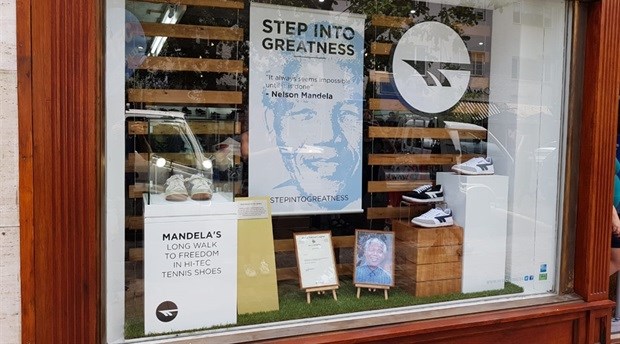 Madiba's prized Hi-Tec trainers return to SA