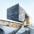 Morphosis designs multi-bridged form building in Sejong City