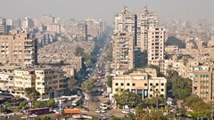 People living in run-down, inner city apartments, like these in Cairo, are at risk of heat-stress health problems. Shutterstock