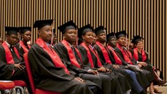 The Master of Science in Global Health Delivery Class of 2018. Photo by Jean Christophe Kitoko for UGHE