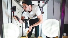 Dan Mace in action, in his Not Normal studio. Image © Mace