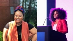 Top (l-r): Lerato Dumisa, Lotang Mokoena, Lusanda Worsley, Whade Williams. Bottom (l-r): Rebone Masemole, Dorcas Dube, Kate Maxwell, Abongile Silonga.