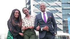 Previous BBC Komla Dumor Award winners (L-R): Didi Akinyelure (2016), Nancy Kacungira (2015) and Waihiga Mwaura (2018).